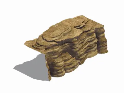 Stone - Large Weathered Stone 02 3D model