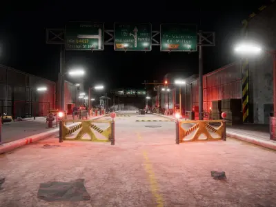 Street Props Low-poly 3D model