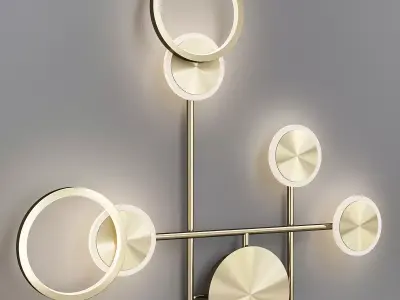 ZINGY SCONCE Low-poly 3D model