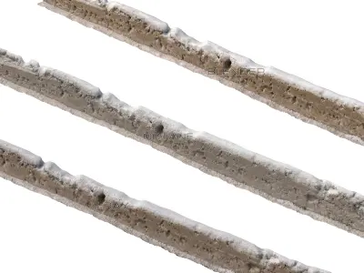 Snow 15 dirty PBR Low-poly 3D model