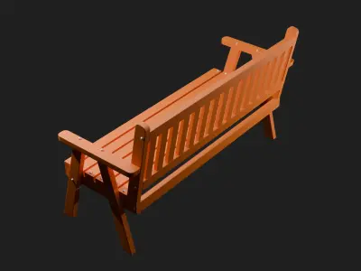 Bench B2 3D model