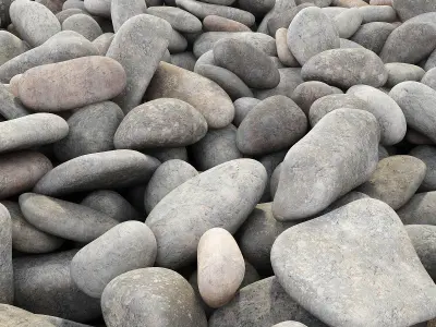 Pebble color road 3D model