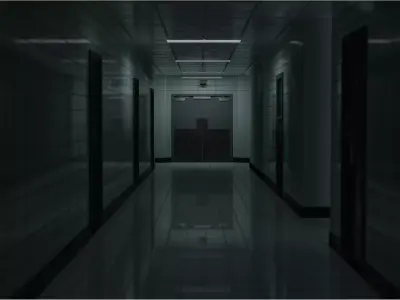 Stranger Things Hospital Hall 3D model