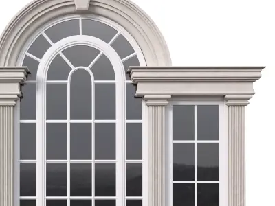 Architectural Classic Window 3D Model 15 3D model