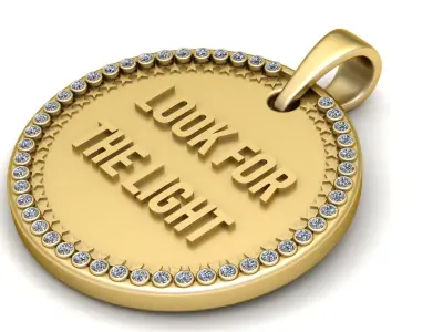 LOOK FOR THE LIGHT PENDANT 3D PRINTABLE MODEL  3D print model