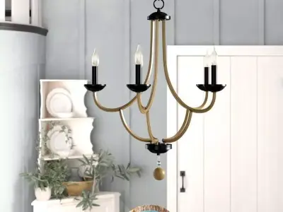 Winget Light Candle Style Traditional Chandelier 3D model