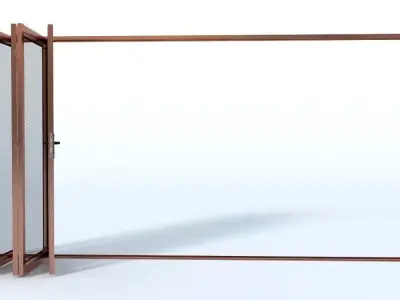Bi-fold mesh door 3D model
