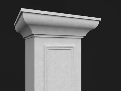 Collection Column Decorative 4 3D Model Pack