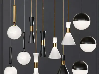 Pendant set 017 3D model