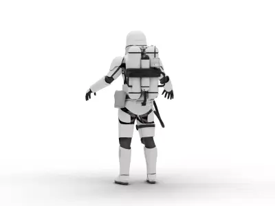 Flametrooper - Star Wars Low-poly 3D model