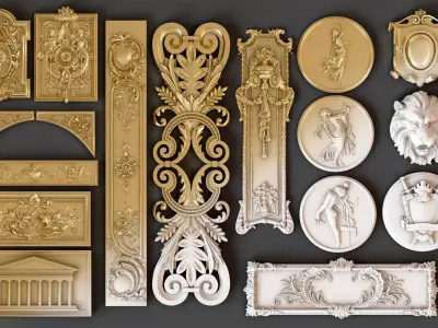 ARCHITECTURAL DECORATION - 3D model 3D print model