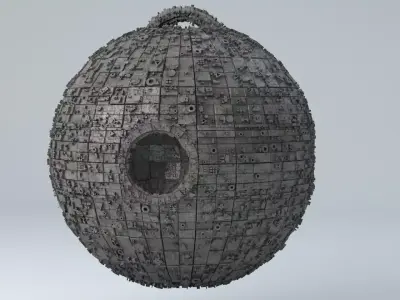 Sci-Fi Shapes - The Amulet Low-poly 3D model