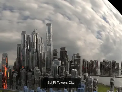 Winter Sci-Fi Collection 1 3D Model Pack