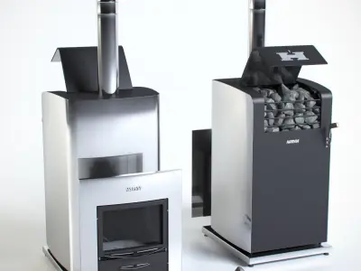 Wood-Burning stove Harvia Classic 400 Top Duo 3D model