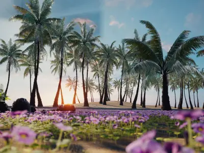 Exterior beach 3D model