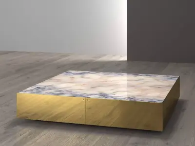 Elliott Large Square Table 3D model
