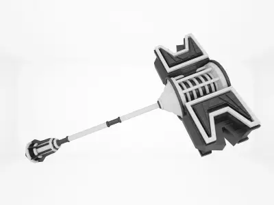 Hammer Of Proving  Low-poly 3D model