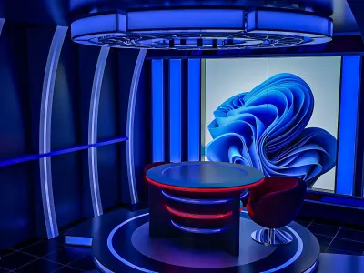 TV Studio 3D model buy
