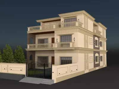 CLASSICAL ELEVATION Low-poly 3D model