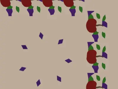 Stained Glass Pendant Light 3D model