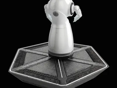 Robot octopus stand 3D model