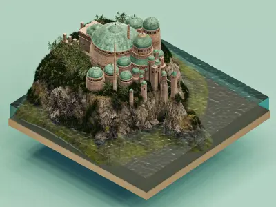  Theed Royal Palace -Naboo - Star Wars 3D model