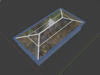 Pyramid shaped Skylight 3D model