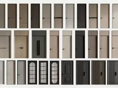 Modern Interior Doors 3D model