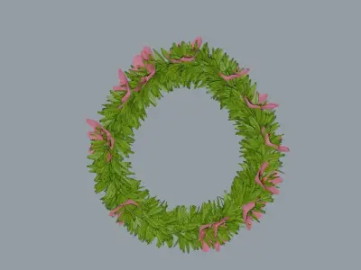 Laurel Wreath Cherry Tree Low-poly 3D model