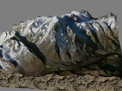 Mont Blanc 3D model