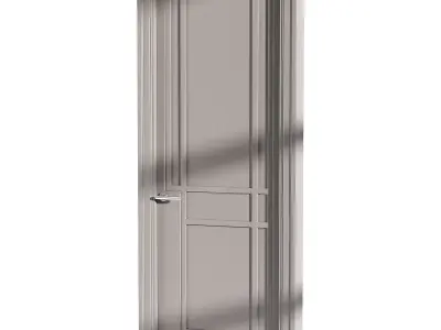 Modern entrance door 53 3D model