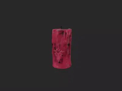 Stylized Ceremonial Candle Multiple Asset Free low-poly 3D model