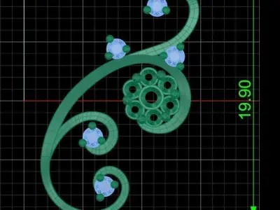 Earring 008 3D print model