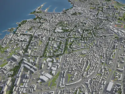 Split  Low-poly 3D model