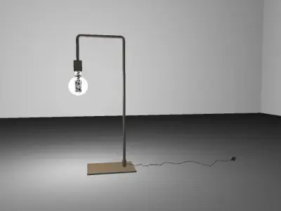 Table Lamp Low-poly 3D model