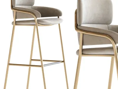 Strike Bar Stool 3D model