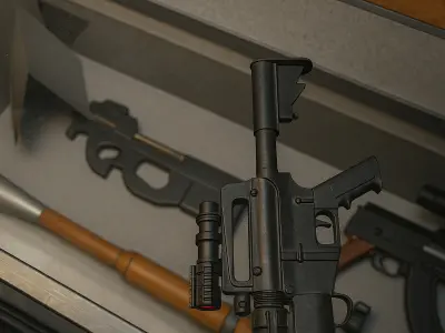 FPS Tactical Gun Pack RTX V2 gun shop Low-poly 3D model