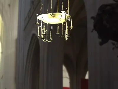 Chandelier low res 3D model