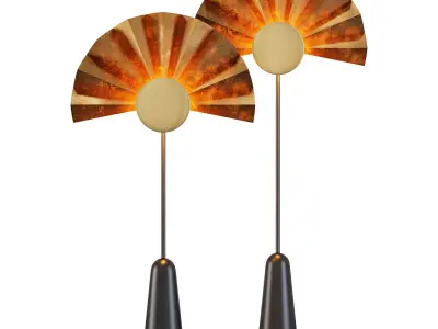 roche bobois negresco floor lamp 3D model
