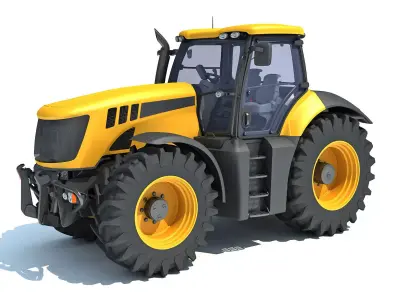 Farm Tractor 3D model