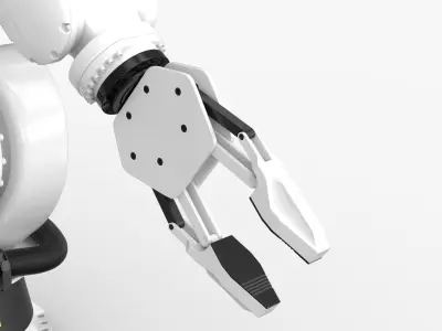  Cinema 4D Rigged Industrial Robotic arm 