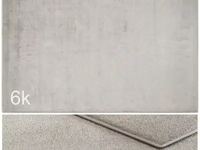 Carpet set 3118 - Wool White Rug - 6k 3D model