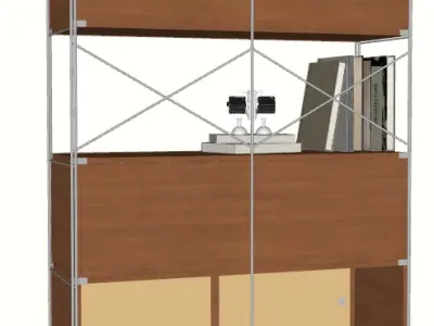 Cultural Storage Shelf 3D model