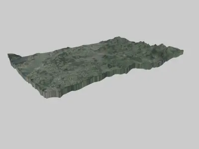 Bern City Low-poly 3D model