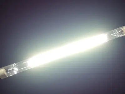 Linear Halogen Light Bulb 3D model