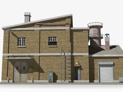 Factory xx28 Low-poly 3D model purchase