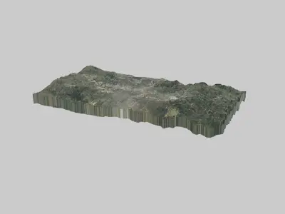 Oklahoma City Low-poly 3D model