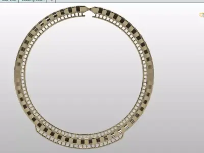 jewelry necklace gold  3D print model