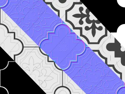 Clover paving brick Texture