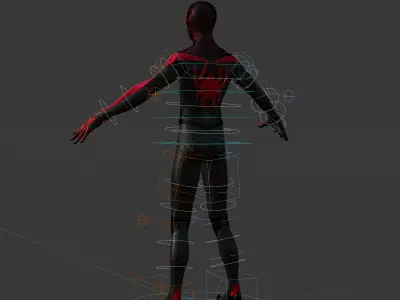 Marvels SpiderMan 2 Miles Morales 3D Model Fully Rigged PBR Low-poly 3D model